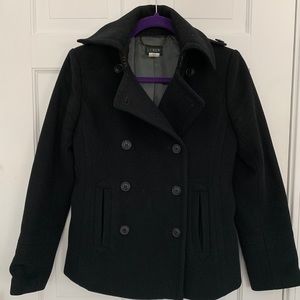 Classic J.Crew Navy Blue pea coat